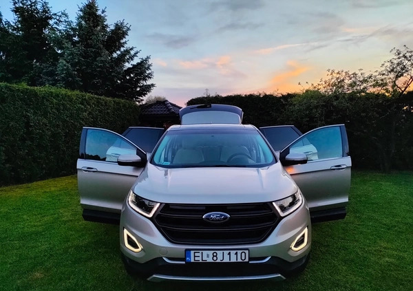 Ford EDGE cena 99000 przebieg: 74500, rok produkcji 2017 z Łódź małe 781